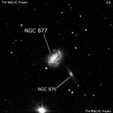 NGC 877 - спиральная галактика с баром. Описание NGC 877:, Галактика в созвездии Овен