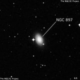 NGC 897 - спиральная галактика. Описание NGC 897:, Галактика в созвездии Печь
