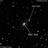 NGC 904 - эллиптическая галактика. Описание NGC 904:, Галактика в созвездии Овен