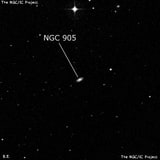 NGC 905 - линзовидная галактика. Описание NGC 905:, Галактика в созвездии Кит