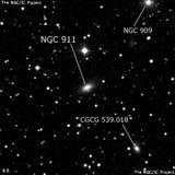 NGC 911 - эллиптическая галактика. Описание NGC 911:, Галактика в созвездии Андромеда