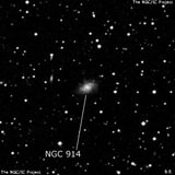 NGC 914 - спиральная галактика. Описание NGC 914:, Галактика в созвездии Андромеда