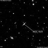 NGC 919 - галактика. Описание NGC 919:, Галактика в созвездии Овен