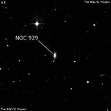 NGC 929 - спиральная галактика. Описание NGC 929:, Галактика в созвездии Кит