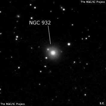 NGC 932 - спиральная галактика. Описание NGC 932:, Галактика в созвездии Овен