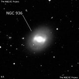 NGC 936 - спиральная галактика с баром. Описание NGC 936:, Галактика в созвездии Кит