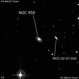 NGC 950 - спиральная галактика. Описание NGC 950:, Галактика в созвездии Кит