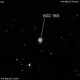 NGC 965 - спиральная галактика. Описание NGC 965:, Галактика в созвездии Кит