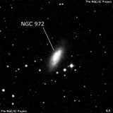 NGC 972 - галактика. Описание NGC 972:, Галактика в созвездии Овен