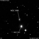 NGC 998 - спиральная галактика. Описание NGC 998:, Галактика в созвездии Кит